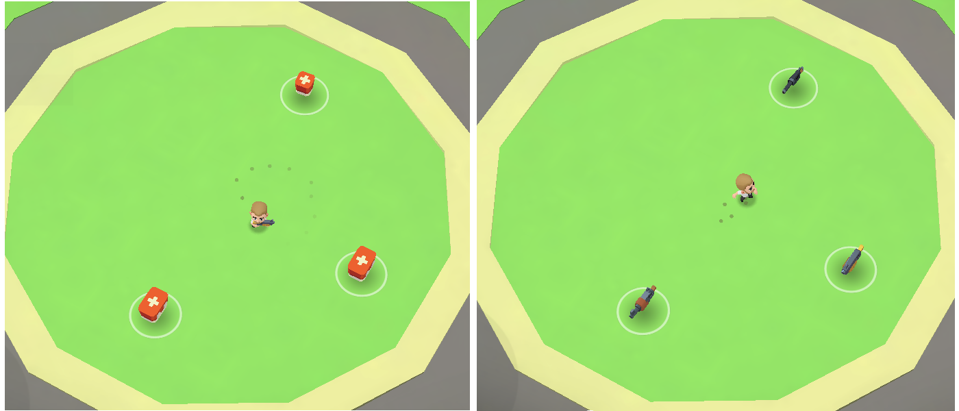 Every match the item drops are completely random, so you never know what you’ll find even when you parachute into the same region of the map.