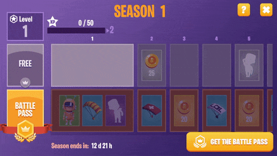 Of the 50 battle pass levels, the free tier grants rewards at 8 of them, and four of those are minor hard currency rewards. Unless you pay, it really feels like you unlock nothing.