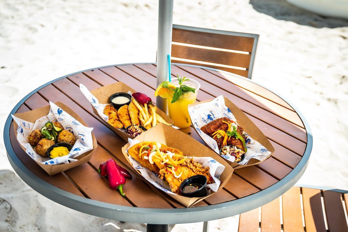 Our Streetbird on the Beach menu got a revamp, and it's delicious! 

If you're ever strolling on the beach in the Bahamas, stop by because where else can you find your Streetbird faves with a beautiful ocean view?! #streetbird #bahamas🇧🇸 #bahamarre
