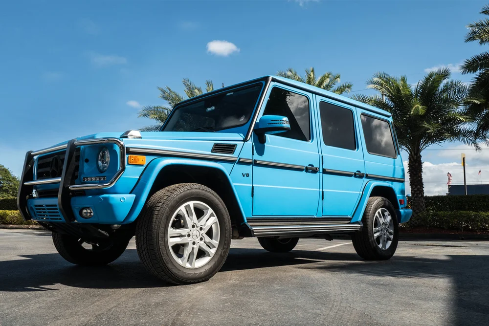 Blue Mercedes Wagon