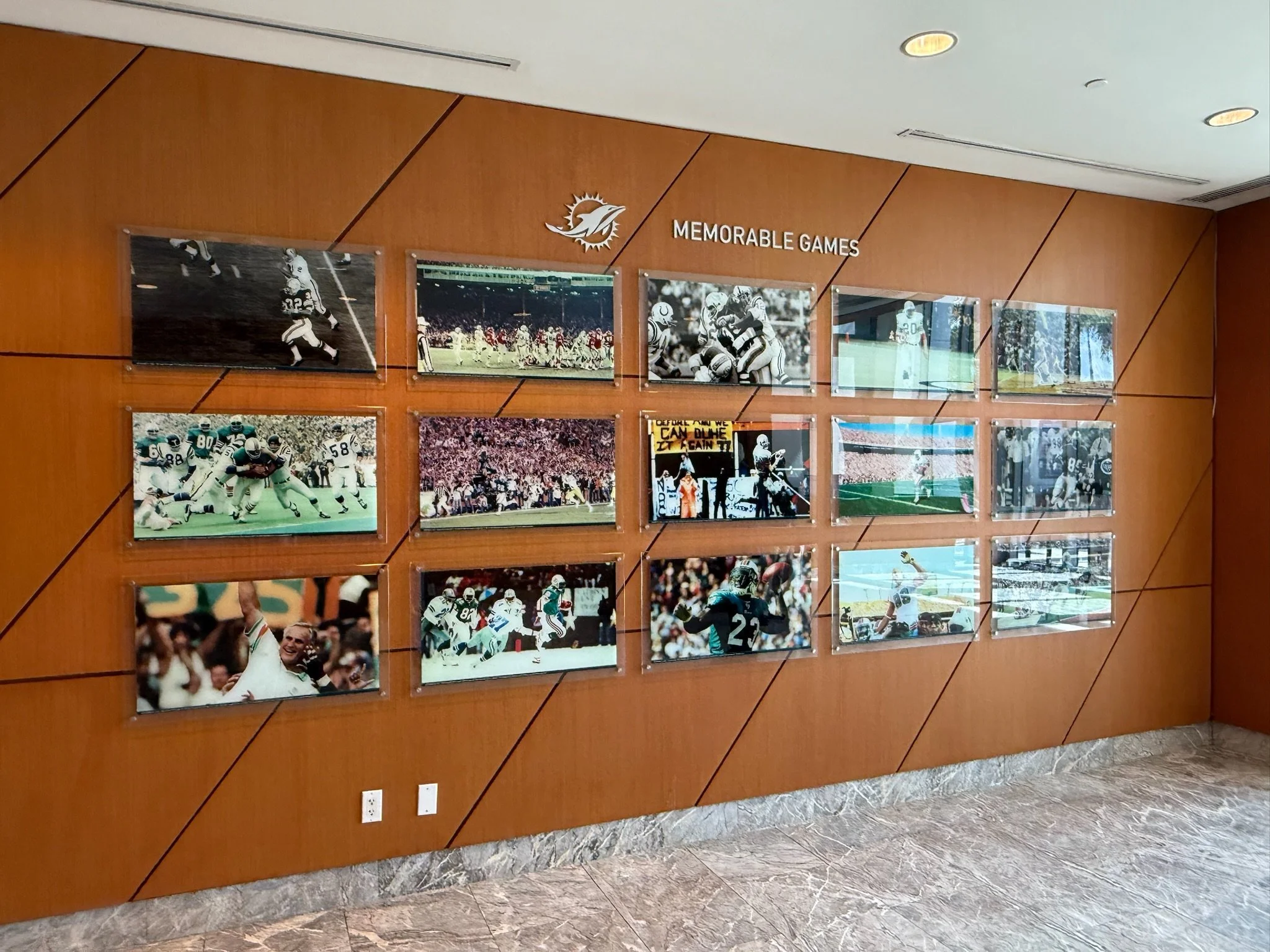 Miami Dolphins East Lobby Branding