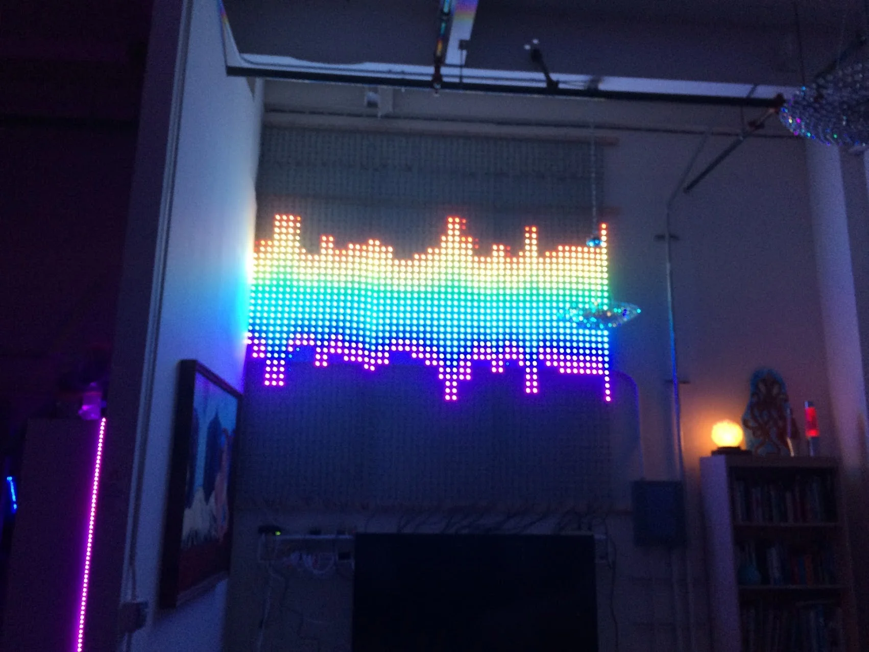 The grid is sound reactive