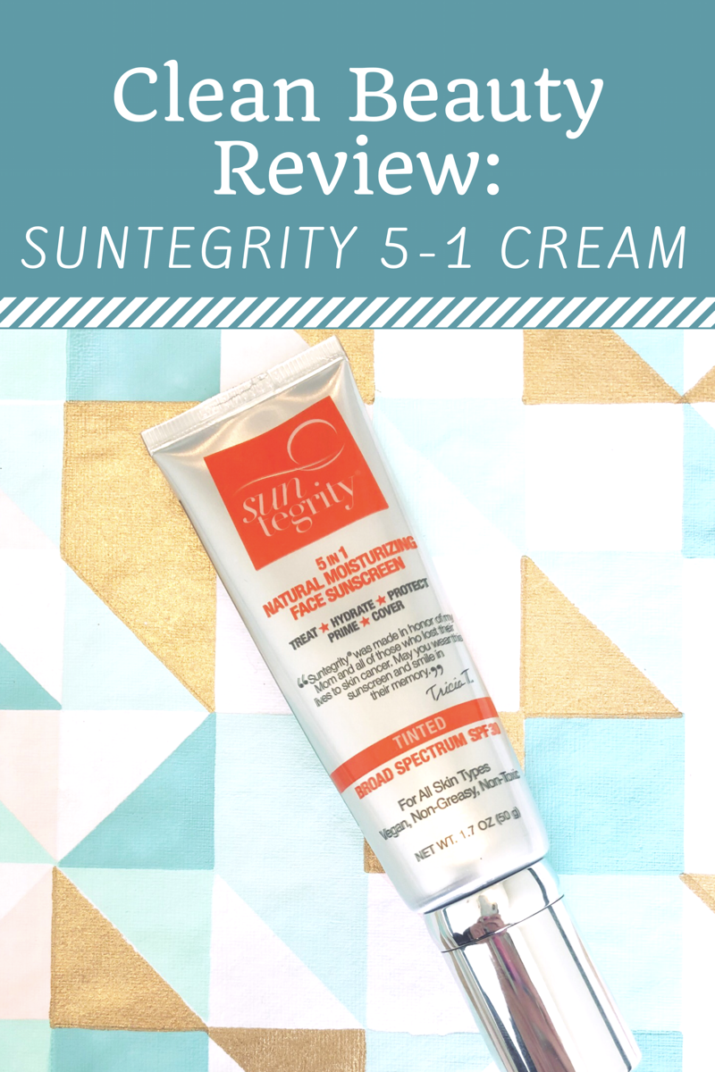 Clean Beauty Review: Suntegrity 5-in-1 Tinted Moisturizing Face Sunscreen