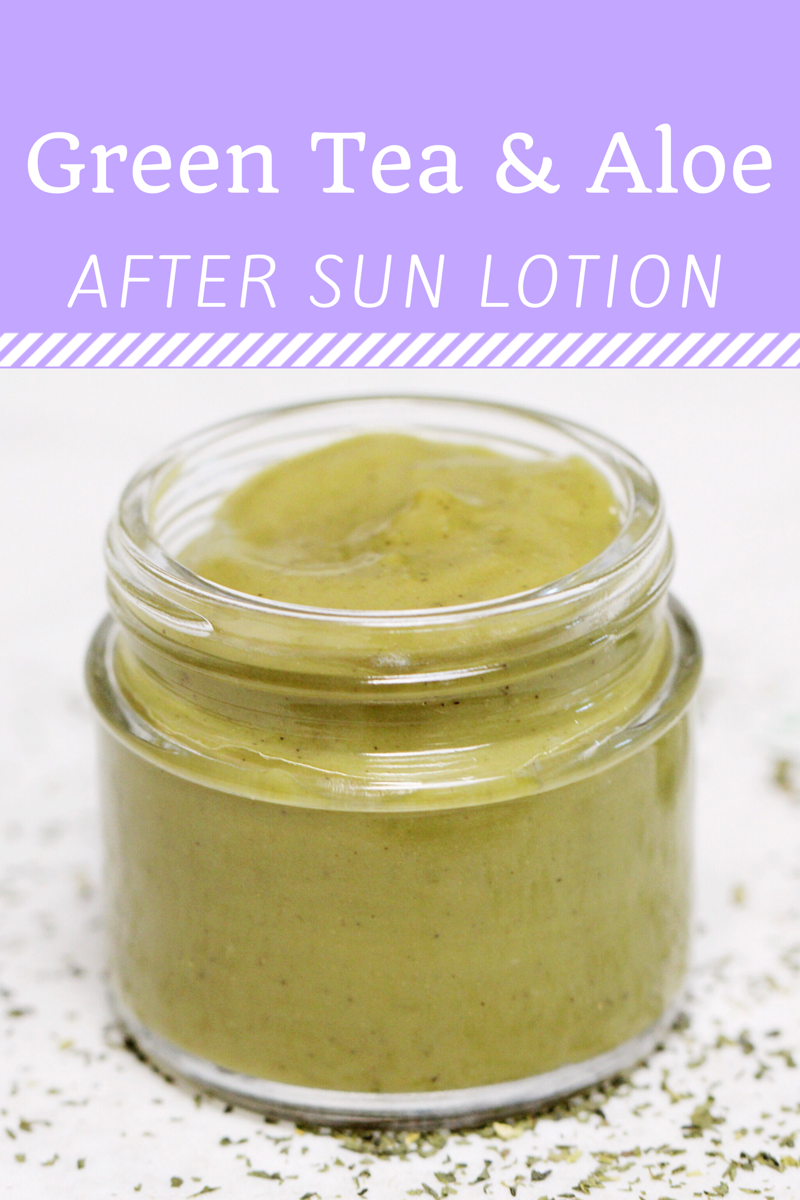 A Soothing DIY For Sunkissed Skin: Green Tea And Aloe After Sun Lotion
