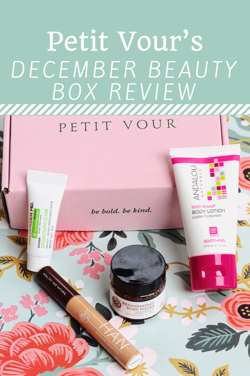 Petit Vour Beauty Subscription Box: December Review