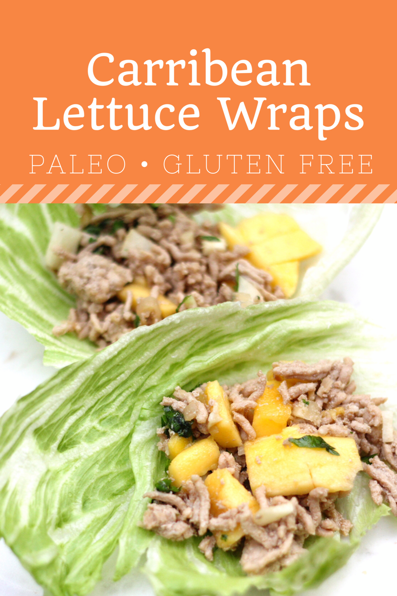 Paleo Caribbean Turkey Lettuce Wraps