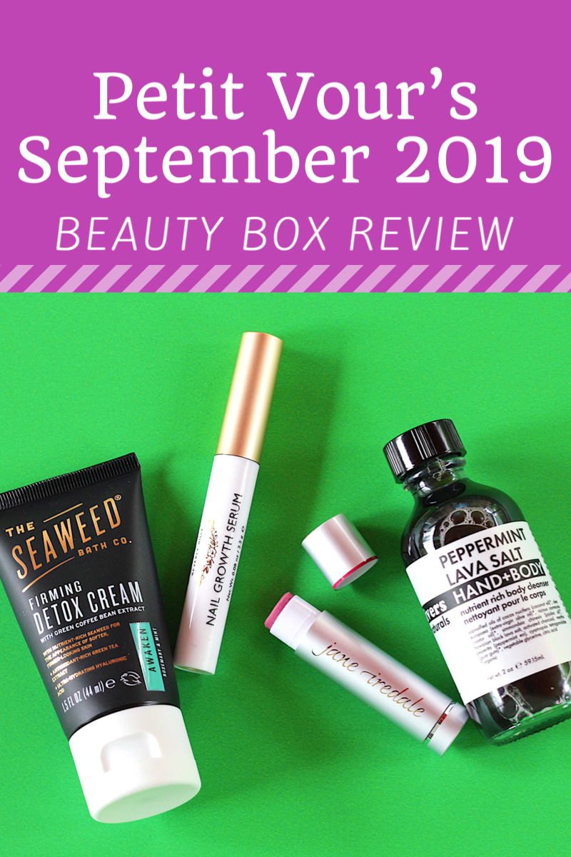 Petit Vour Beauty Subscription Box: September 2019