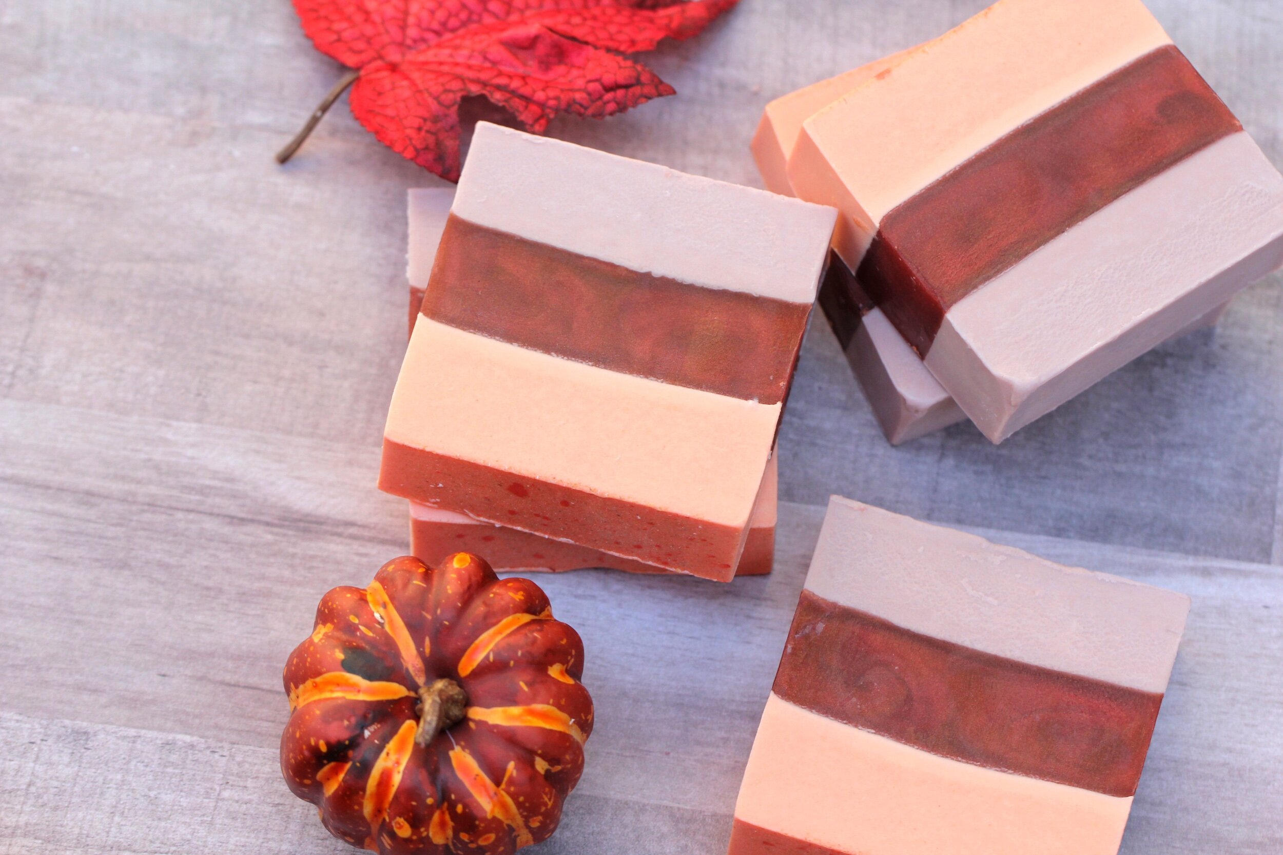 Fall Tropical Leaves Melt and Pour Soap DIY