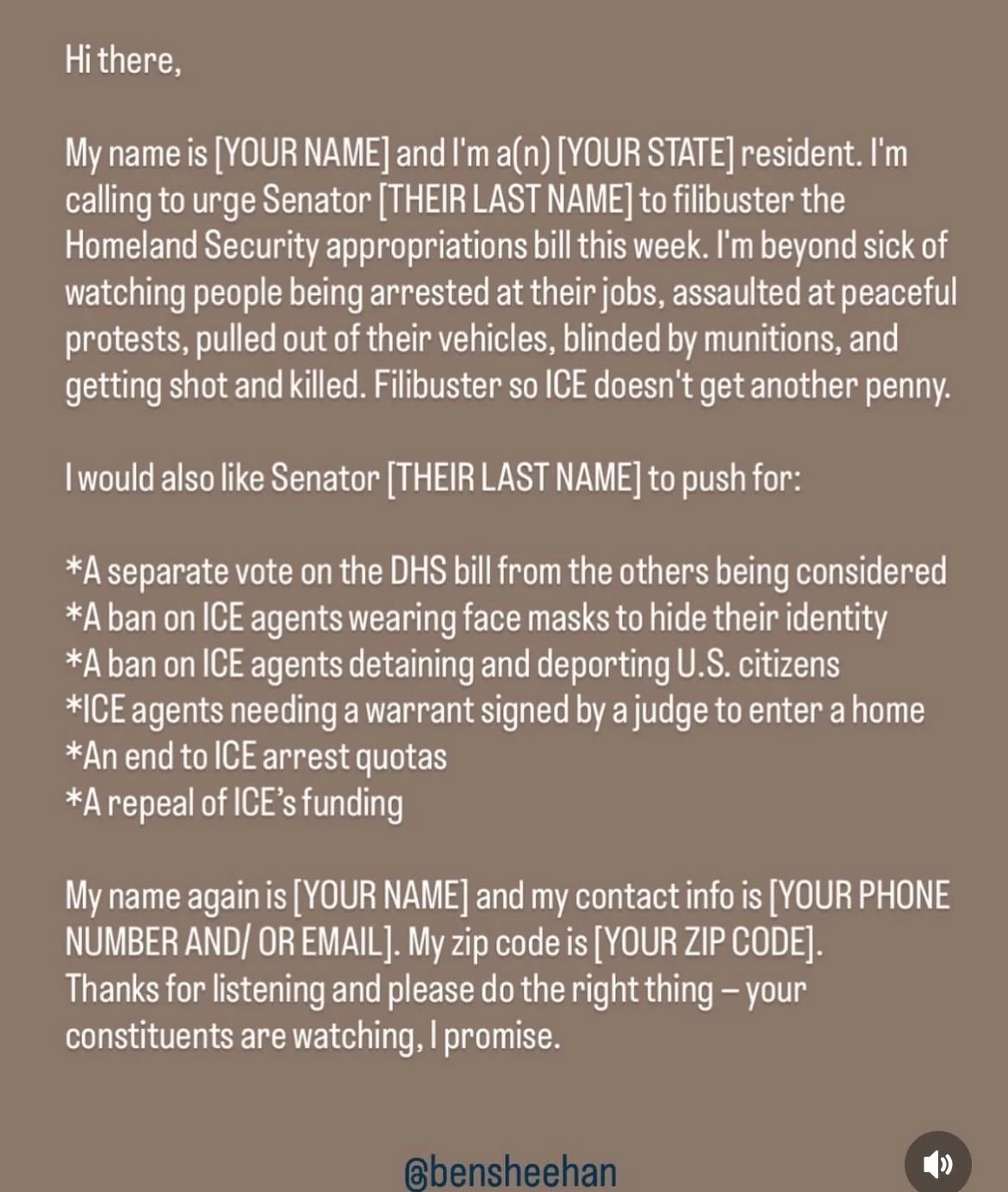 If you&rsquo;re feeling distressed and fearful, here&rsquo;s one way you can take a step to help stop the ICE terror in our streets. CALL or EMAIL (writers, you&rsquo;ll like this option 😉) your SENATOR TODAY and urge them to filibuster the ICE Appr
