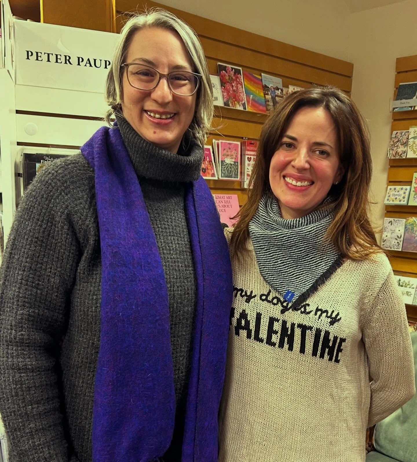 What a wonderful book launch at @norwichbookstore for Betsy Vereckey&rsquo;s debut memoir MOVING TO MY DOG&rsquo;S HOMETOWN! Betsy and writing coach Joni Cole @joni.b.colewriter had a lively discussion, Betsy read a few passages that made us all laug