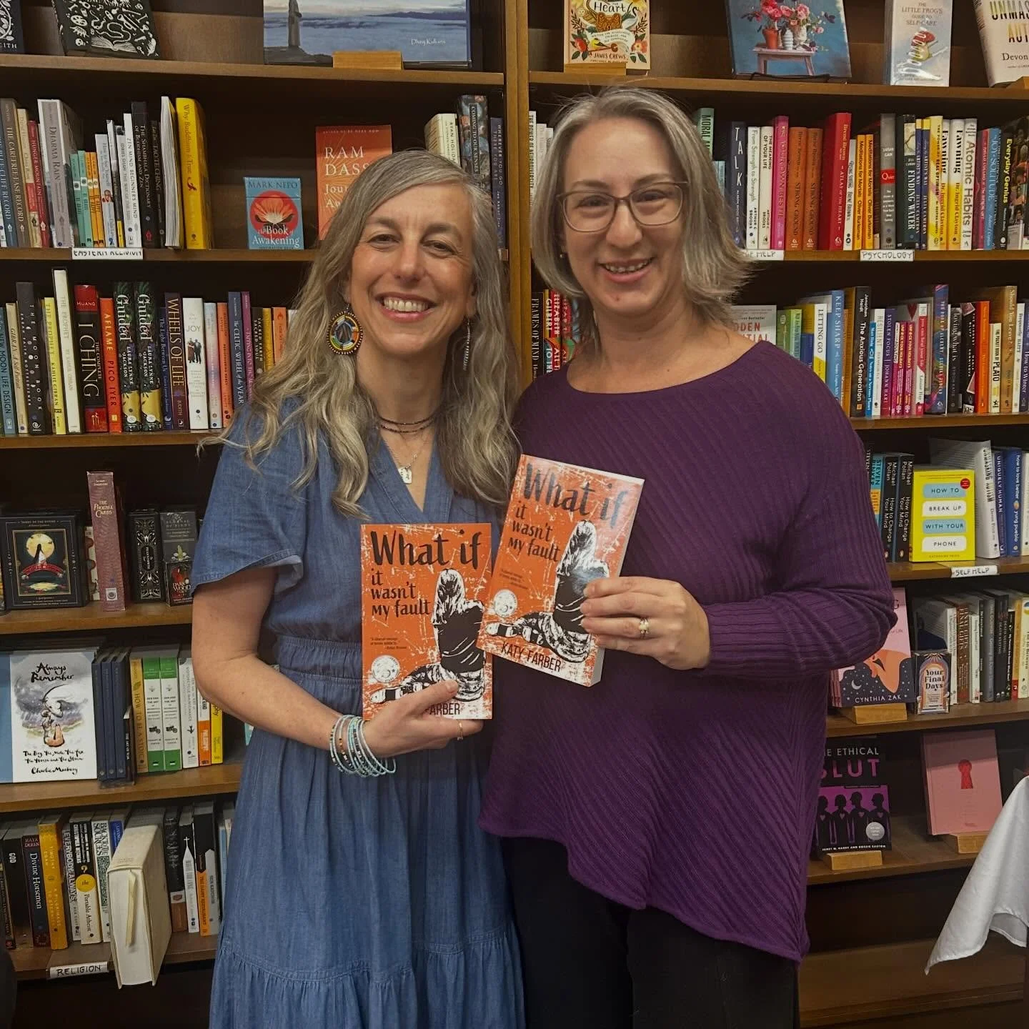 What an amazing event last night at @bearpondbooks with @katyfarber and @dianawhitneypoet! They each read poems from their new books, What If It Wasn&rsquo;t My Fault and Girl Trouble (@cavankerrypress), respectively. Poems included Whitney&rsquo;s &