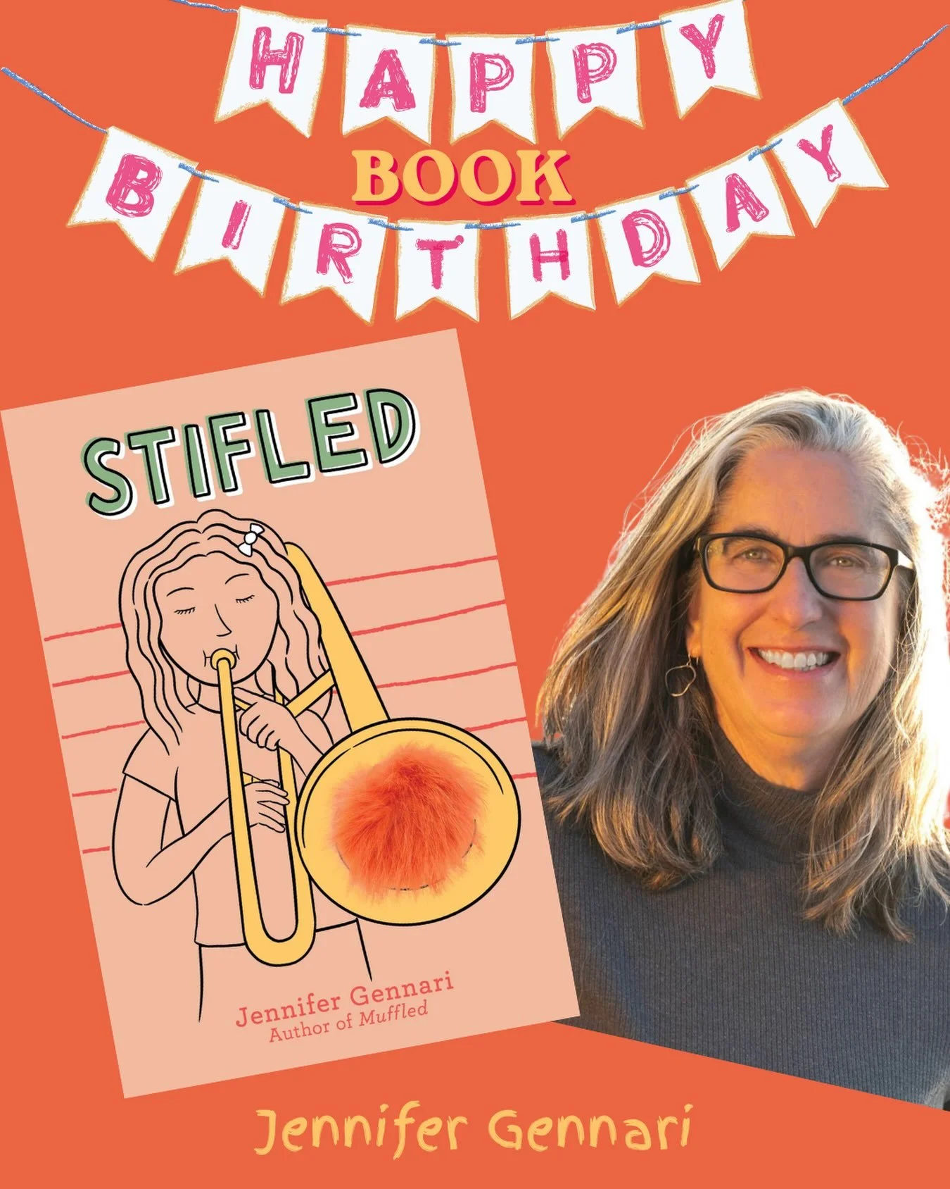 Happy Pub Day to Rootstock&rsquo;s Children&rsquo;s Editor Jennifer Gennari! Her new book, STIFLED, a coming-of-age middle grade novel about rediscovering your voice, overcoming challenges in school, facing loss, and experiencing the ups and downs of