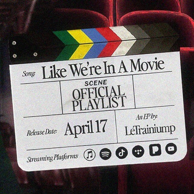 i swear it&rsquo;s like I&rsquo;ve known you my whole life 📹

🫴🏾 here&rsquo;s a playlist of songs that inspired our next release &ldquo;Like We&rsquo;re In A Movie&rdquo; OUT EVERYWHERE APRIL 17th📲 listen, save, comment YOUR fav 💘 

Like We&rsqu