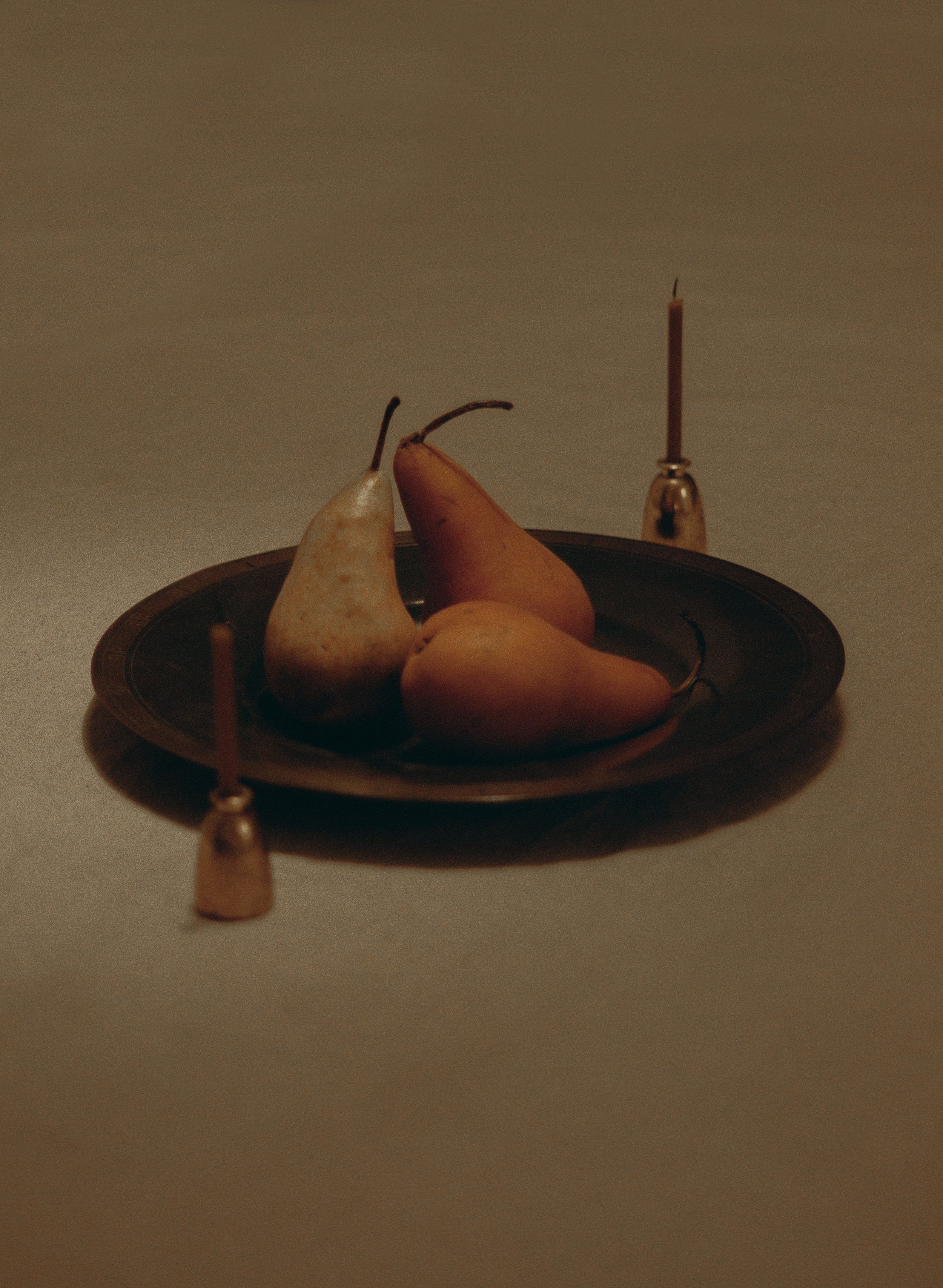 Still Life of Pears at Midnight 