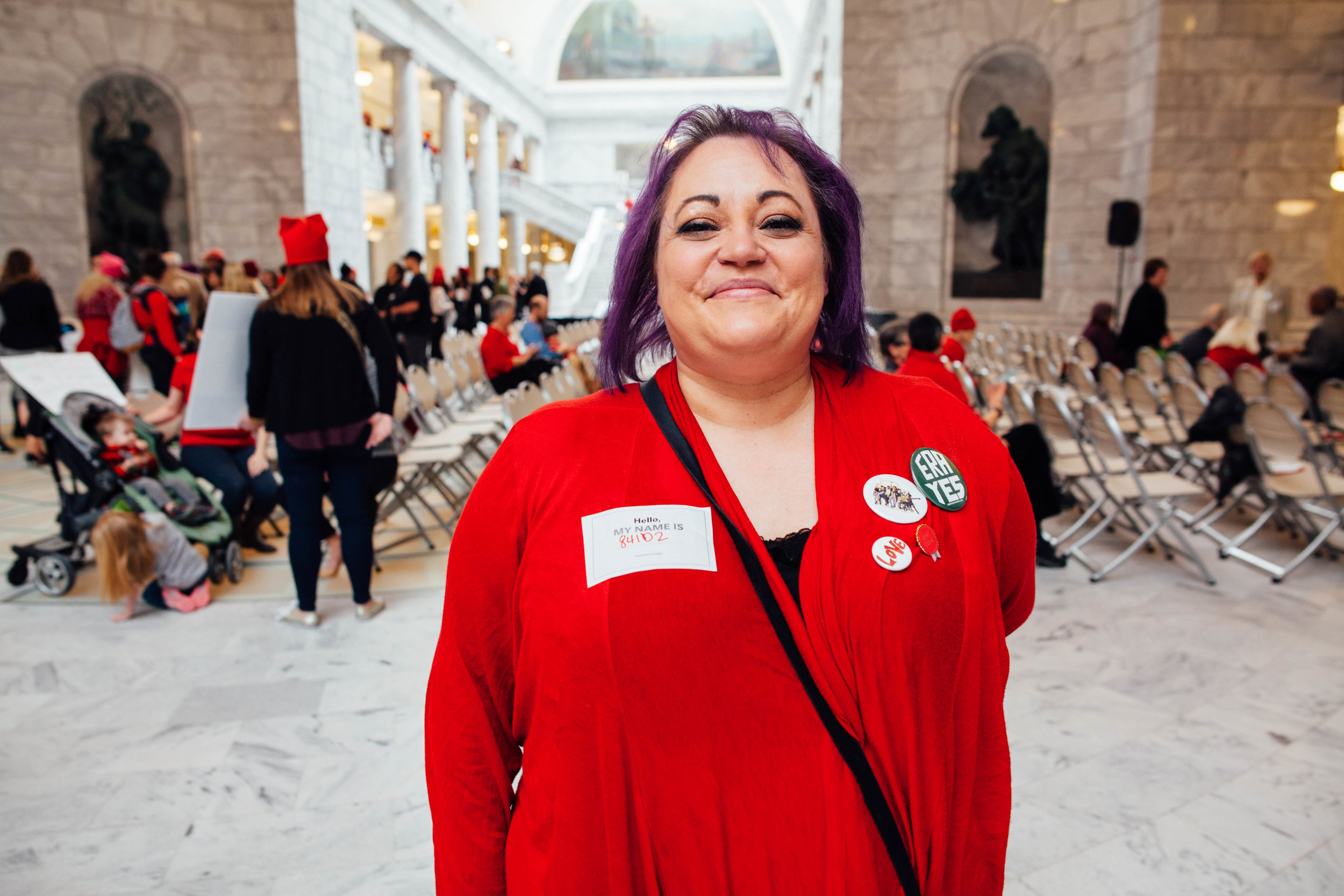 Jennifer Thomas, a Salt Lake City resident, said she hopes to see the Equal Rights Amendment (ERA) passed in her lifetime. 