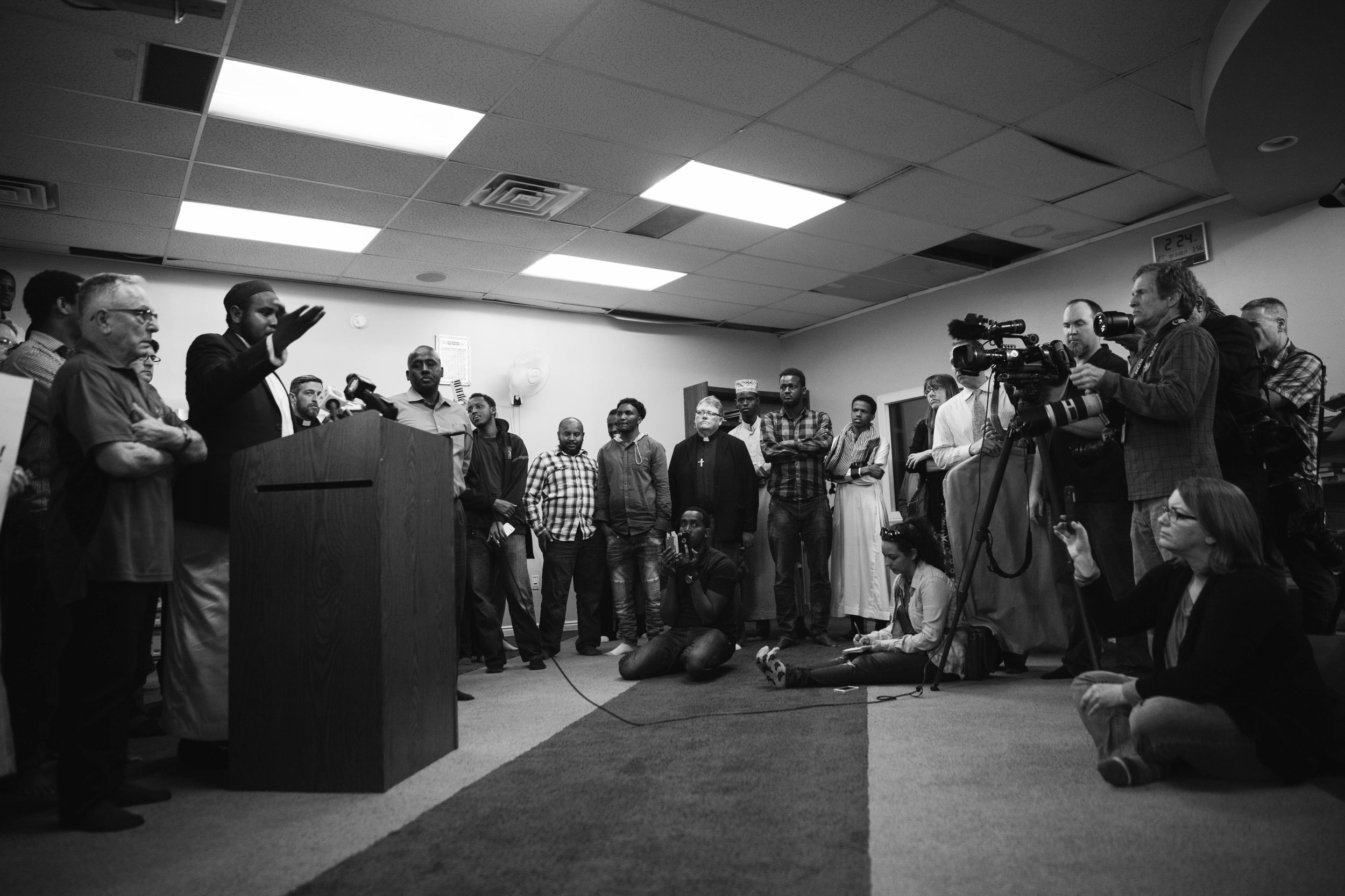 Imam Yussef Biwiki speaks to the media about his friend Ahmed and the hopes of his fellow Muslims.