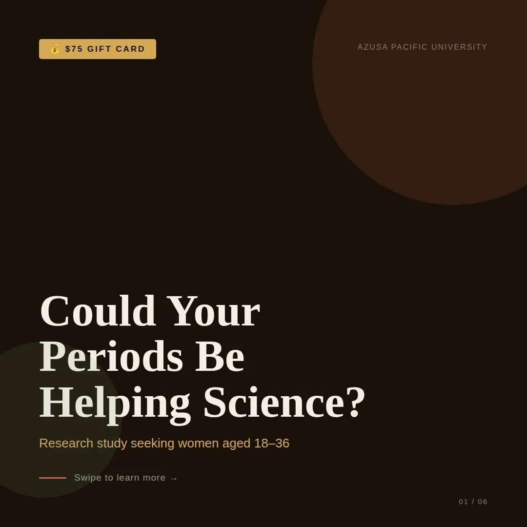 Do you experience painful periods&hellip; Or have little to no pain at all? 👀

We are looking for women. It is 18 to 36 to participate in a PhD dissertation study exploring how muscular skeletal function relates to period pain. Both women with dysme