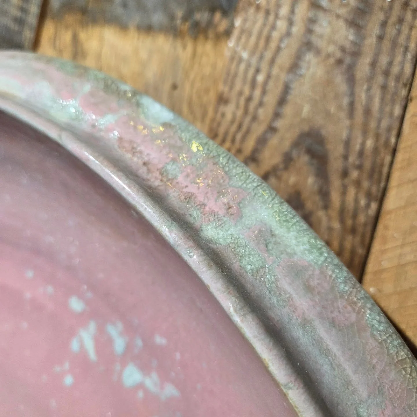 #Pink #Shino Woodfired Platter :: zoom in