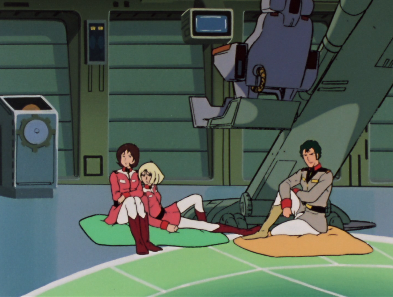 Mobile Suit Gundam Episode 19: Slumber Party on the Bridge