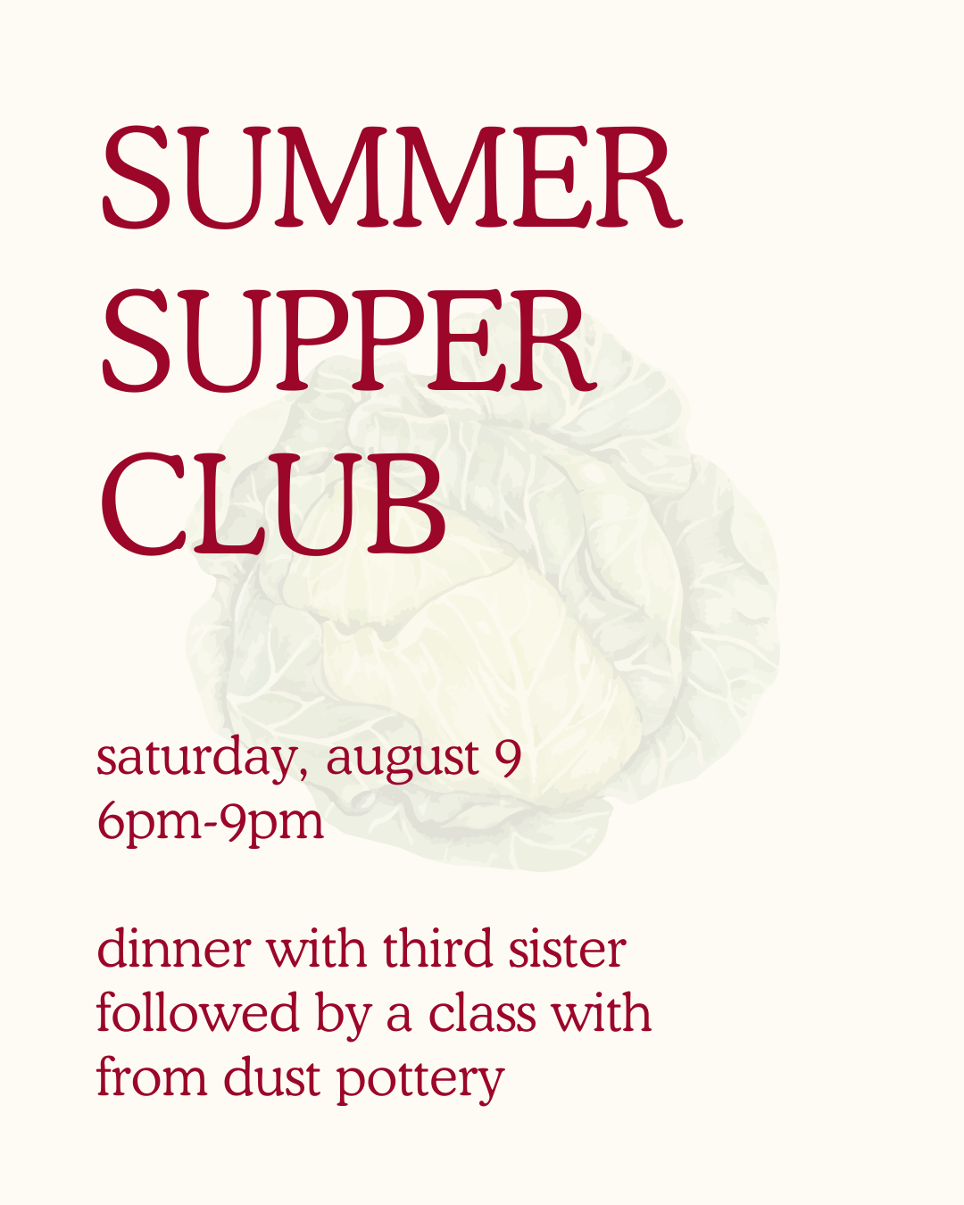 Summer Supper Club