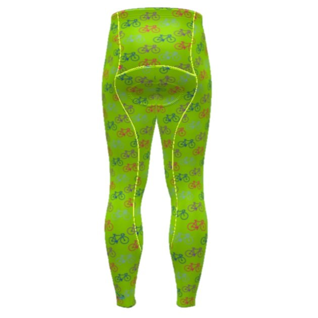 Green Bike All Over Cycling Tights (Women's) — WILDCYCLER