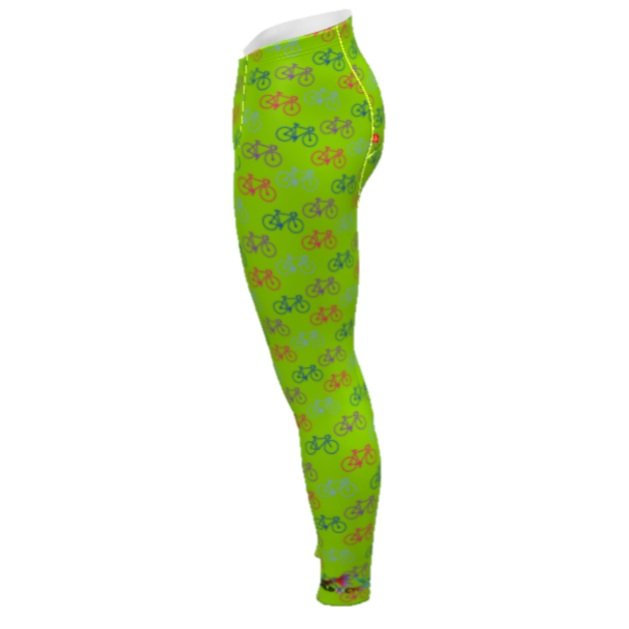 Green Bike All Over Cycling Tights (Women's) — WILDCYCLER