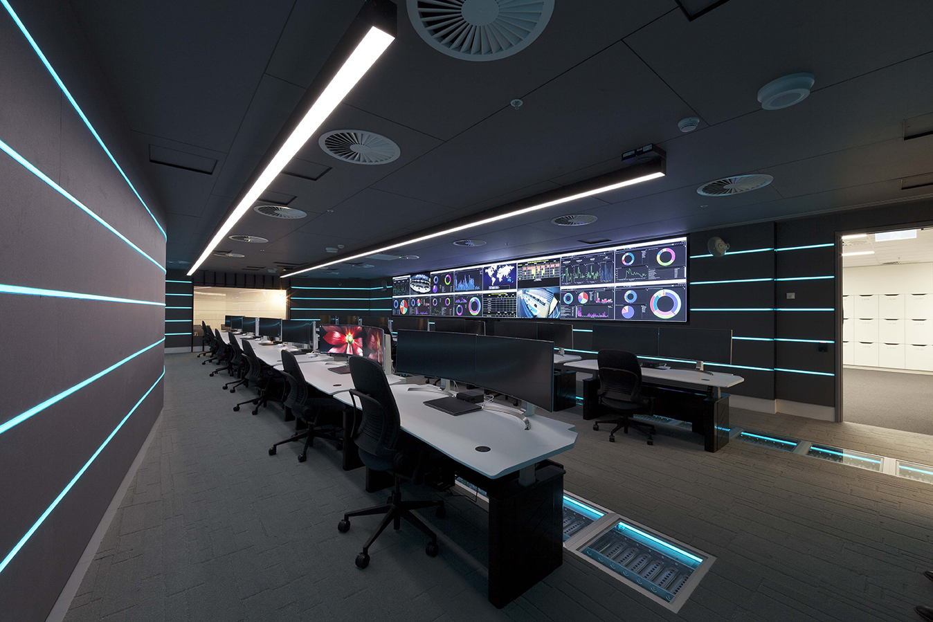 Office Fitout Telstra Security Operations Centre — Tall Architects