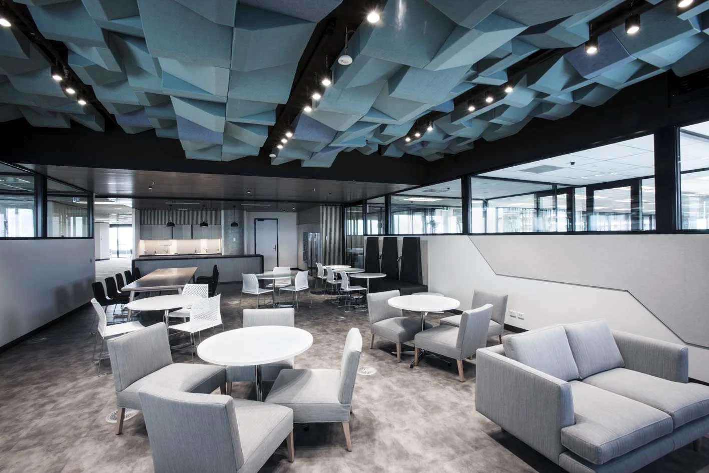 Tall Architects designed CHUBB's break out spaces as a way for employees to get away from their desks. 
