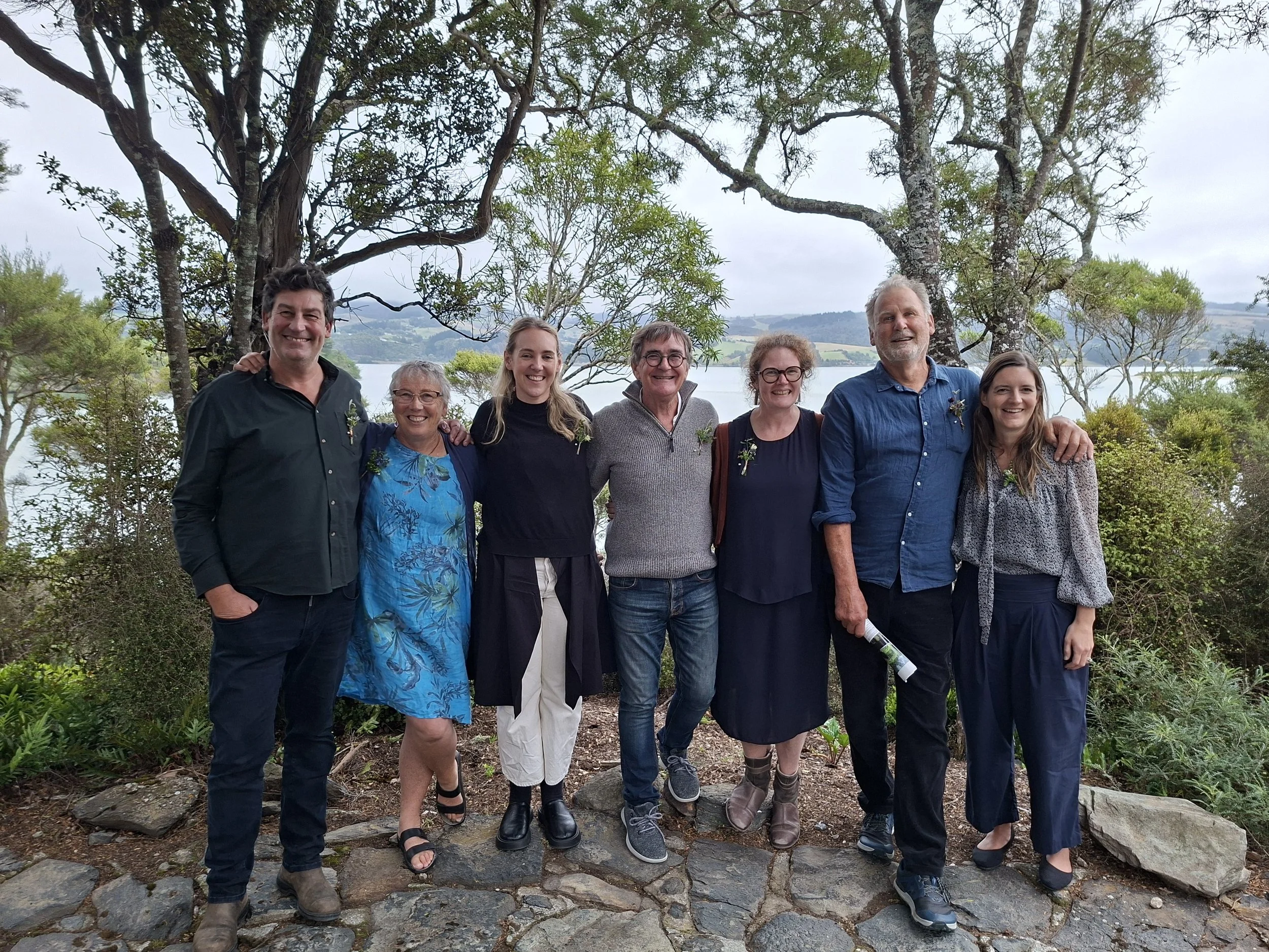 Halo Project Director Rhys Millar and LCT Trustees Margaret McFarlane, Katy McIntyre, Gerald Fitzgerald, Jill Hetherington (Chair), Dave Sharp, Marieke Mahoney.