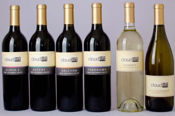 Image of Cloudlift Cellars wine - four reds and two whites