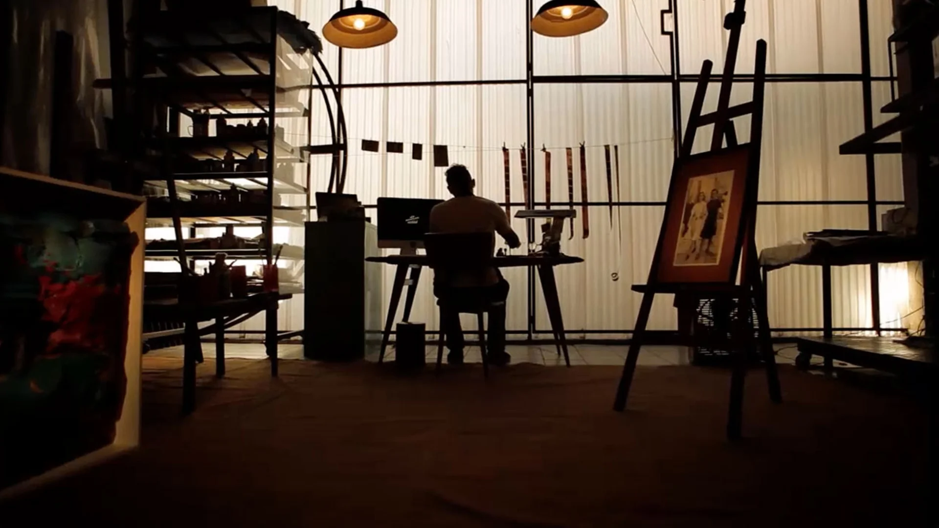  You just had to upload an old family photo to the artist’s  website and he would restore it. You were also able  to follow each step of the process online. 