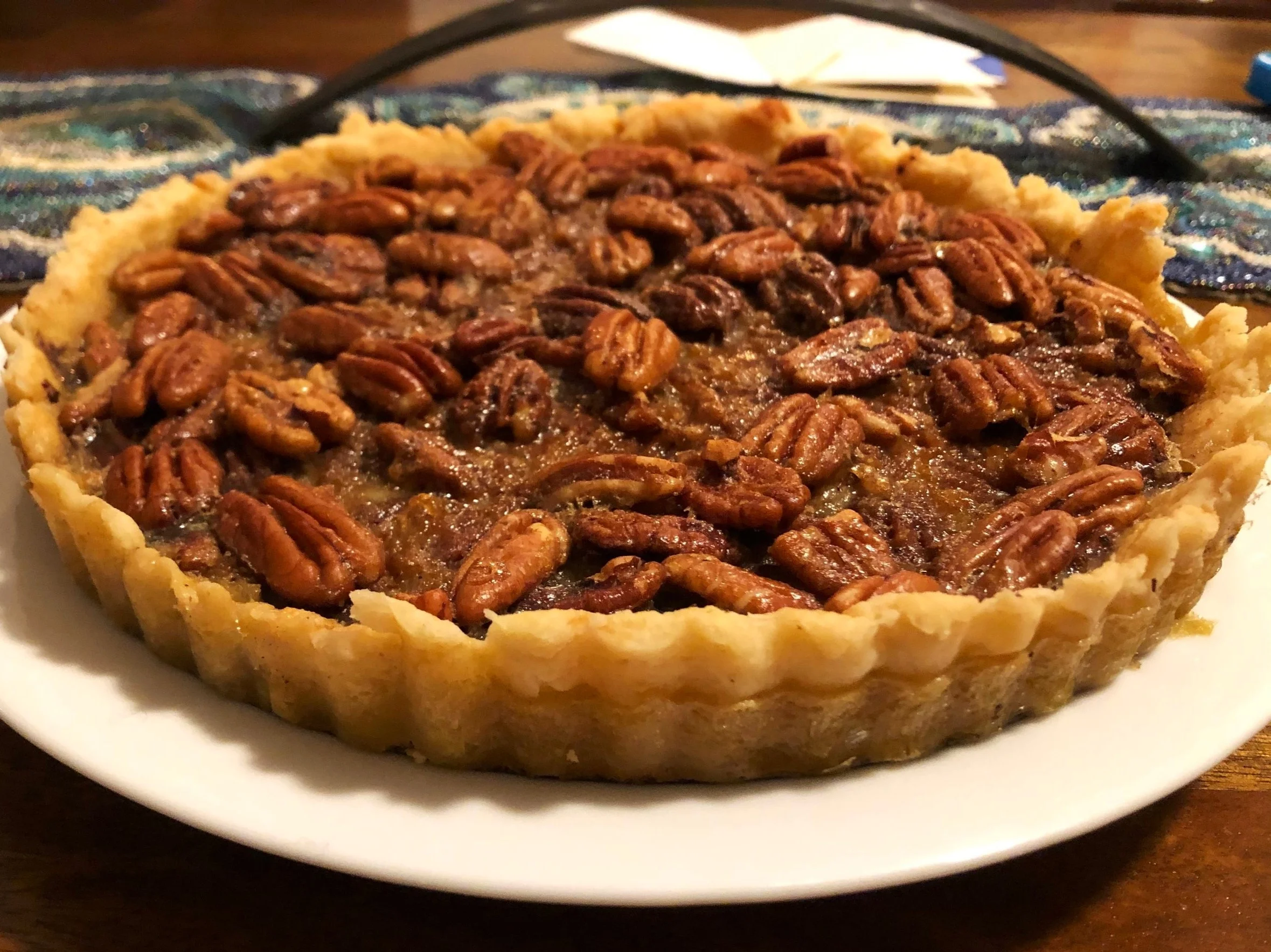 Chocolate Pecan Tart (isn't just for the holidays)
