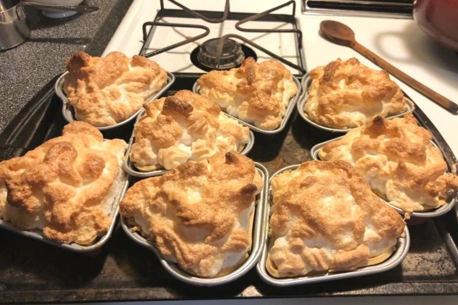 Mini Lemon Meringue Pies (Gluten free and dairy free)