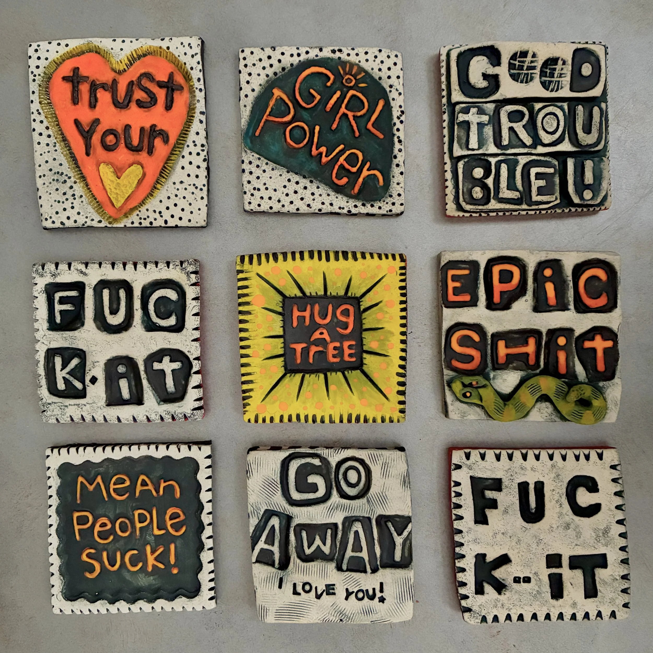GOOD TROUBLE TILES BY JULIE KESSLER 