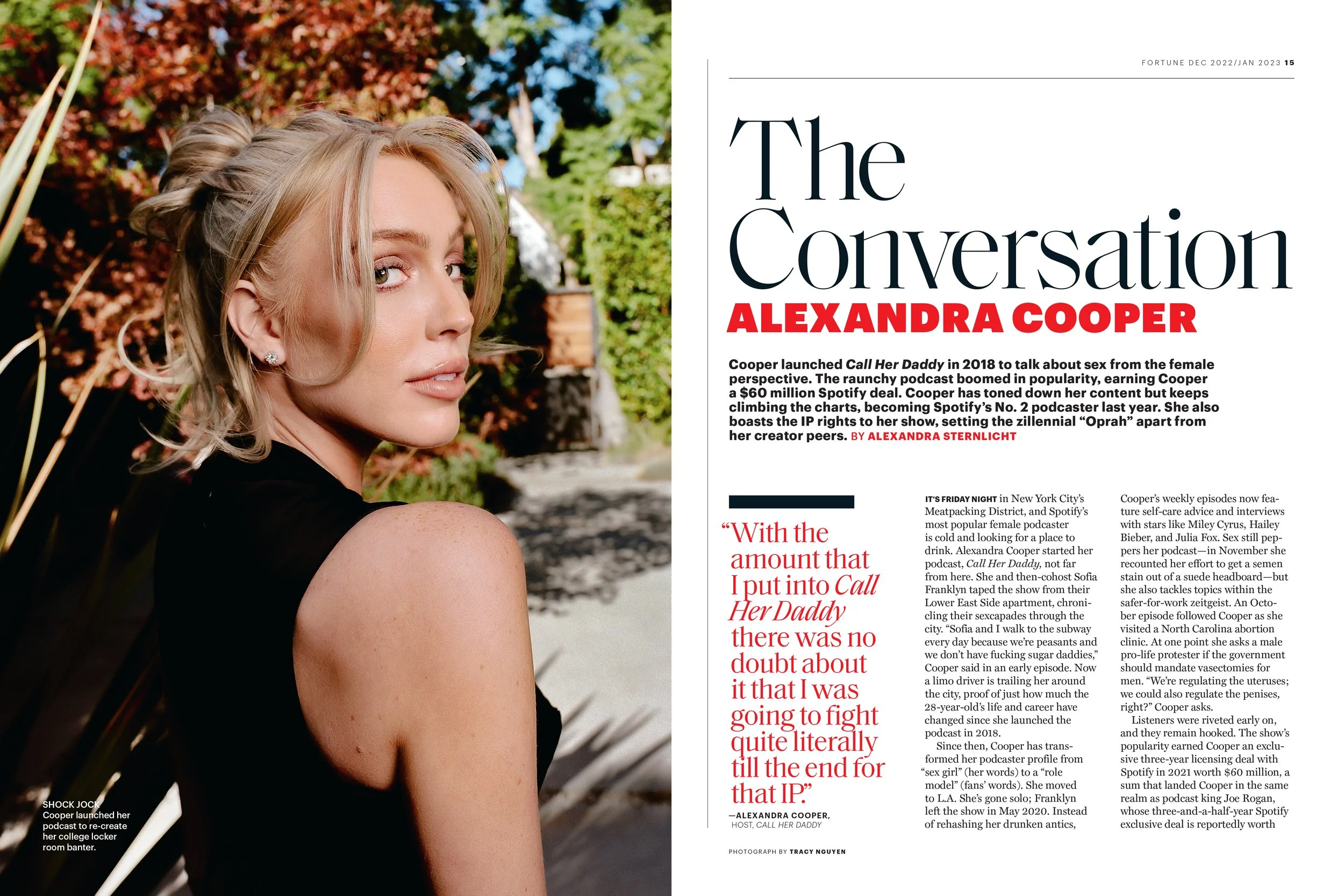 How ‘Call Her Daddy’ host Alex Cooper became one of the world’s highest-paid podcasters at 30 years old Photograph by Tracy Nguyen