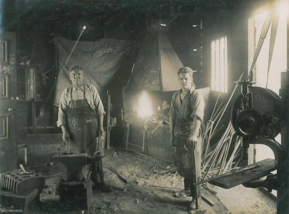 Two men in a Dunedin factory
