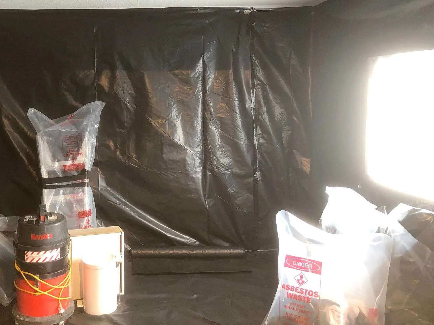 How is asbestos disposed of?