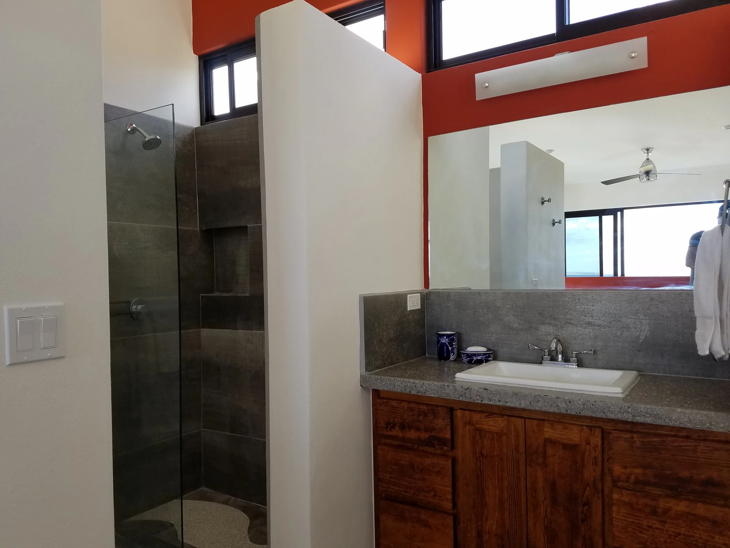 Open space bathroom