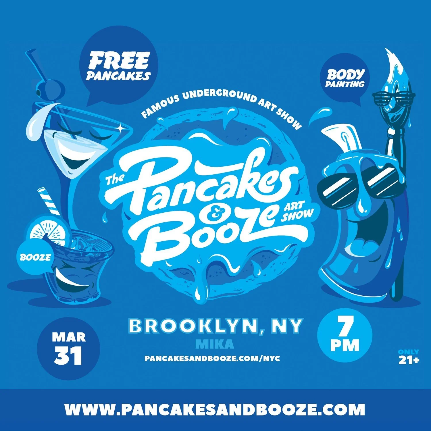 Pancakes and Booze Art Show