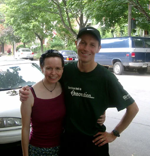Shawn visiting me when I lived in Cabbagetown.
