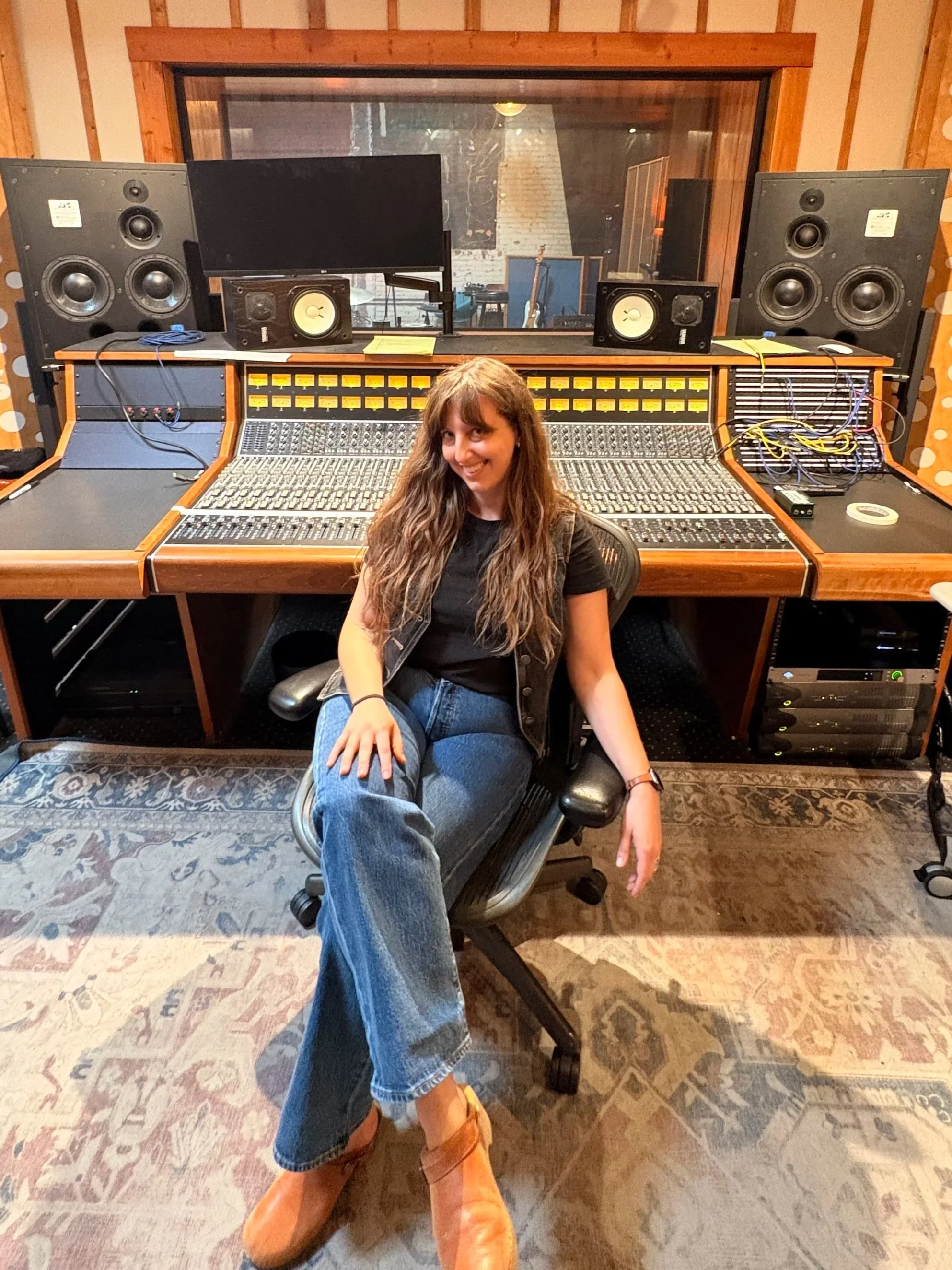Heather in Studio 1 at Gold Diggers Sound in Hollywood