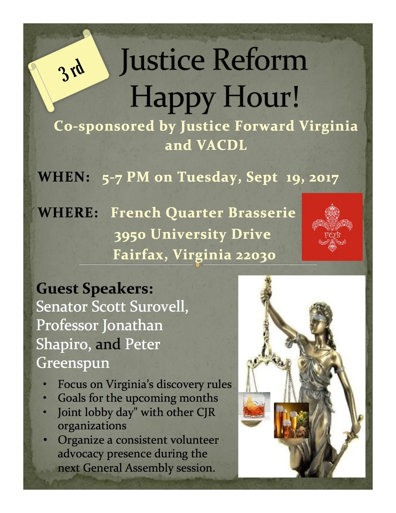 Justice Reform Happy Hour III!