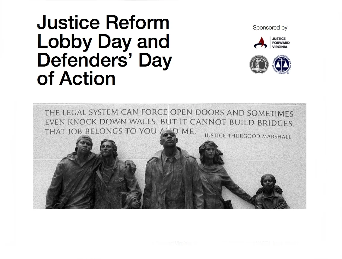Justice Reform Lobby Day and Defenders' Day of Action - Jan. 18, 2019