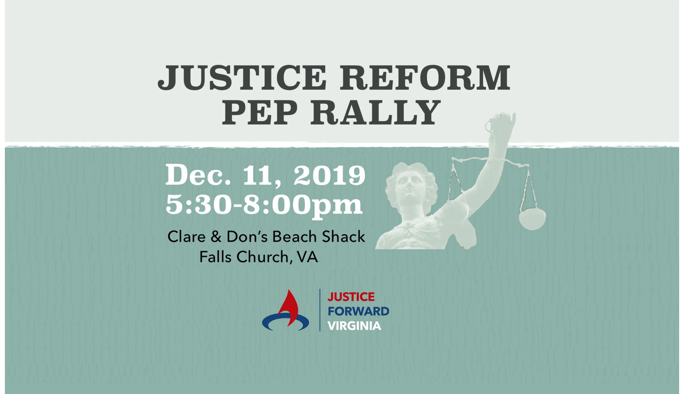 NoVa Justice Reform Pep Rally: Dec. 11 in Falls Church