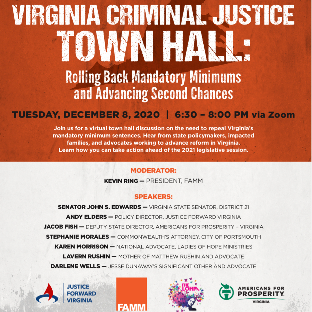 Virginia Criminal Justice Town Hall: Rolling Back Mandatory Minimums and Providing Second Chances