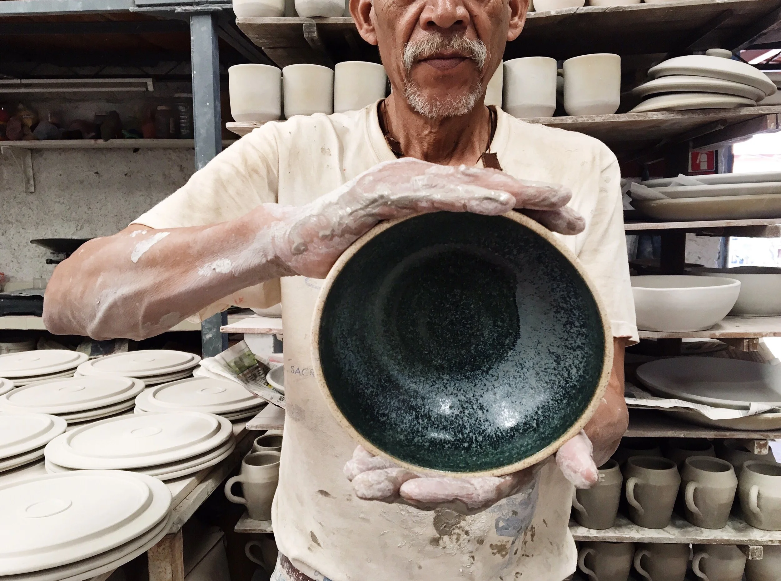 Las bases de cerámica del Taller de Paco Padilla