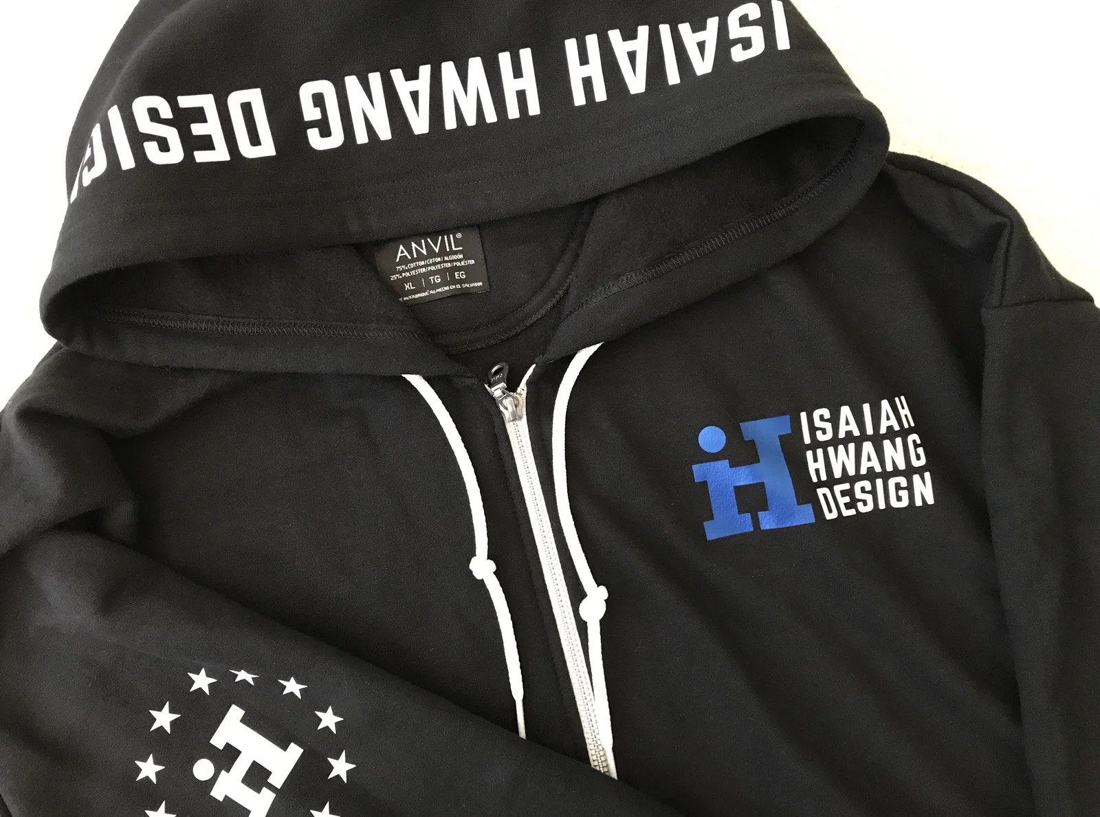 Sample from a potential new launch of IH gear. New printing options using heat transfers allow printing on the hood of hoodies! I've always wanted to do this, but screen printing always made it impossible. Now with transfers this is a reality. As long as it's flat, I can print on it! Shirts, jackets, hats, helmets, even the flat part of shoes! Like I said, as long as the surface you want to print on is flat, I can print it! Look out for more custom printing offerings and lower minimums. Would you be interested in printing 4-5 shirts with custom designs and text? Yes, I can do that! Contact me for a quote.
