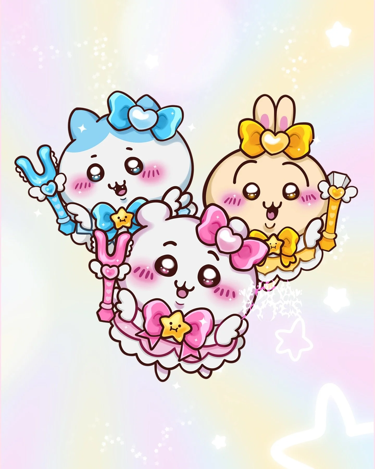 ✨ u u wa wa uwa ✨
made this to turn into smth cute! previews to come soon 🙇&zwj;♀️🎀💕✨

#chiikawa #magicalchiikawa #artist #perthartist #australianartist #kawaiiart #artoftheday