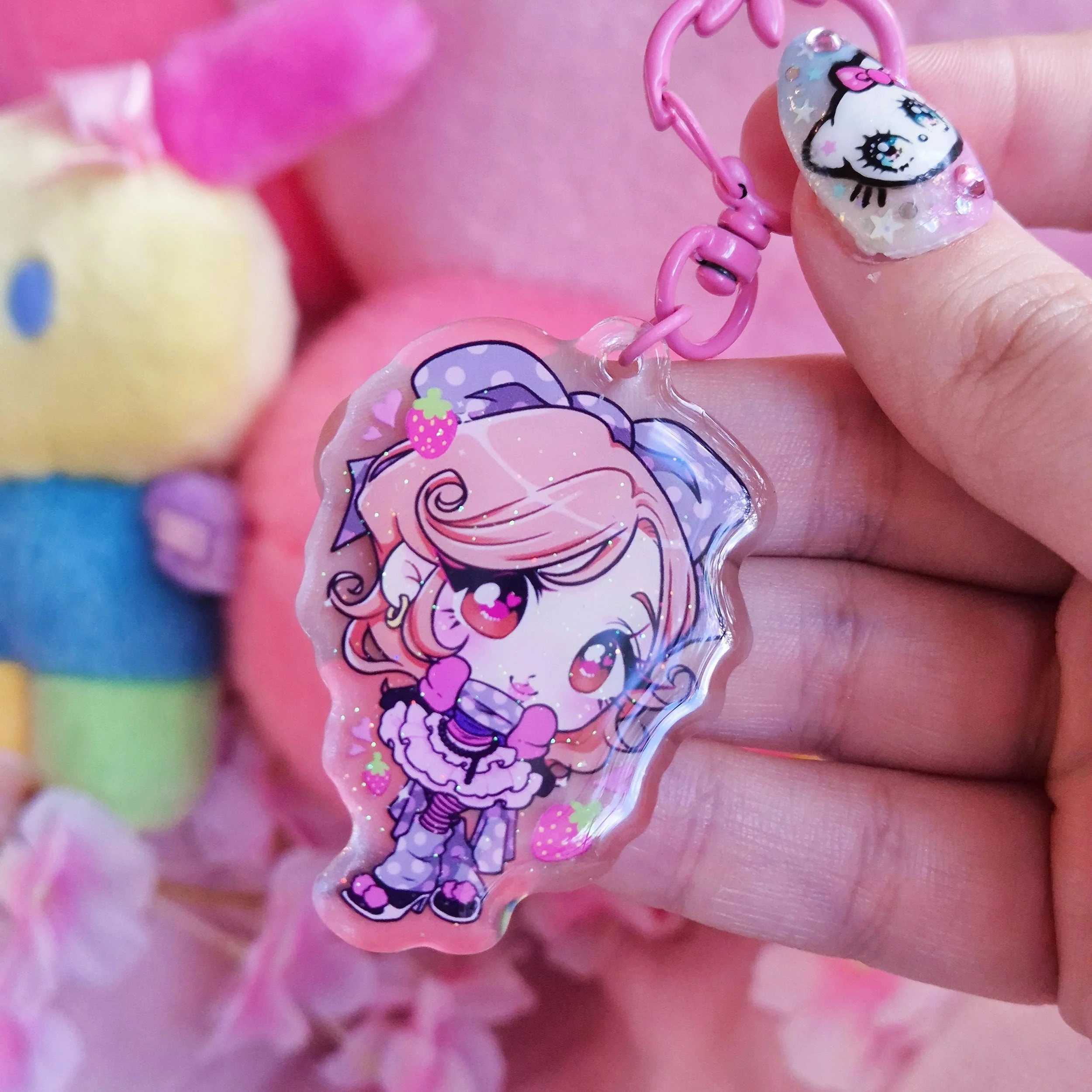 Hachi Acrylic Charm