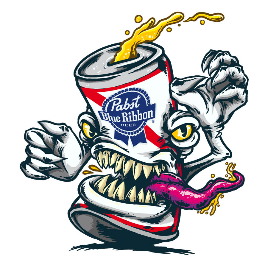 Beer monster. Пиво Пабст Блю. Блю Риббон пиво. Pabst Blue ribbon. Пиво Пабст лого.